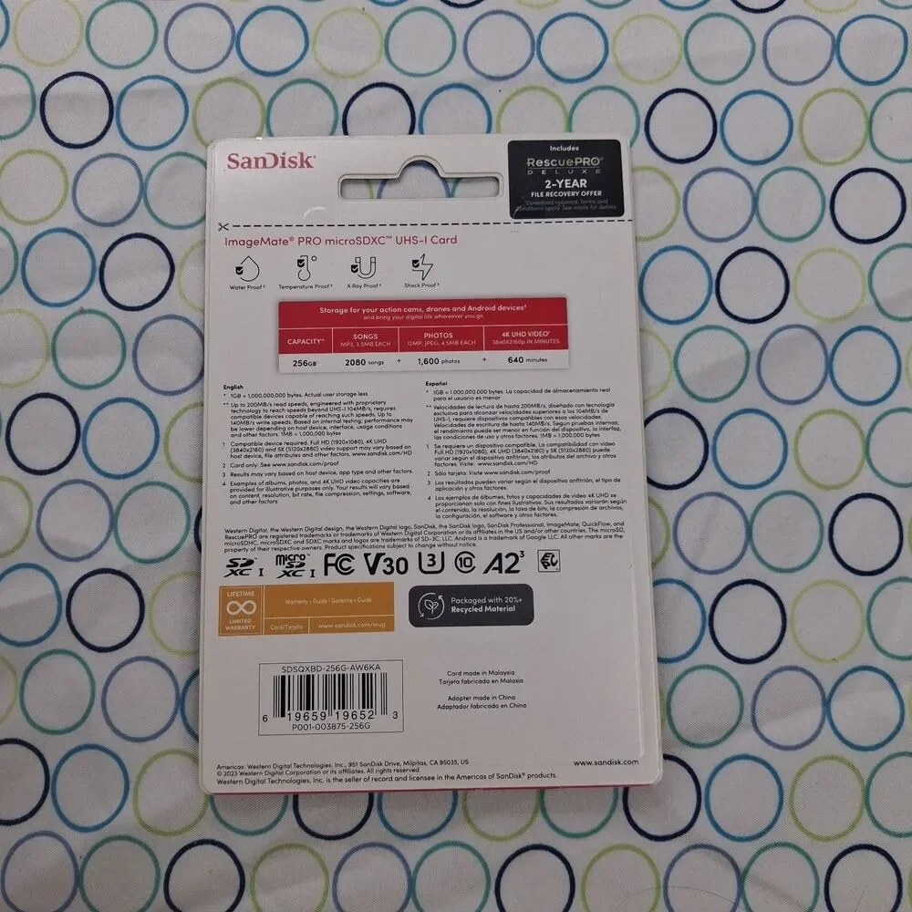 SanDisk microSDXC UHS-1 ImageMate pro 256gb